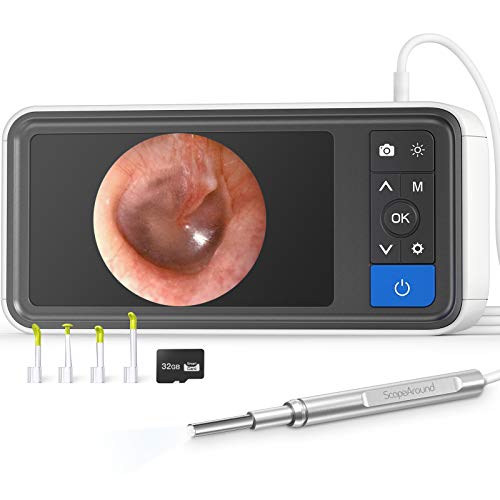 ScopeAround Ear Wax Removal Camera with 4.5" IPS Screen, 1920x1080 FHD