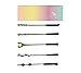 Ibeauti 5pcs Magic Wand Makeup Brush Set Eye Eyeshadow Blending Brushes Cosmetic Makeup Tool Kit (Black)
