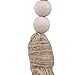 ZALING Wood Bead Garland Rustic Decor Bedroom Wall Decorations Farmhouse Ornament Woven Wall Hanging