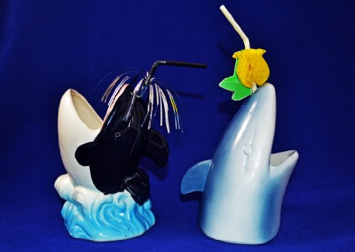 Shark and Whale Mug Set