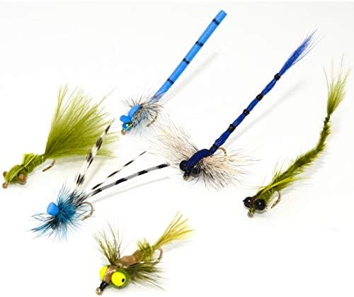 12 Effective Dragonfly and Damsel Fly Fishing FliesDry Flies Wet Flies  Nymphs FliesTrout Bass Bluegill Panfish Browns and Rainbows