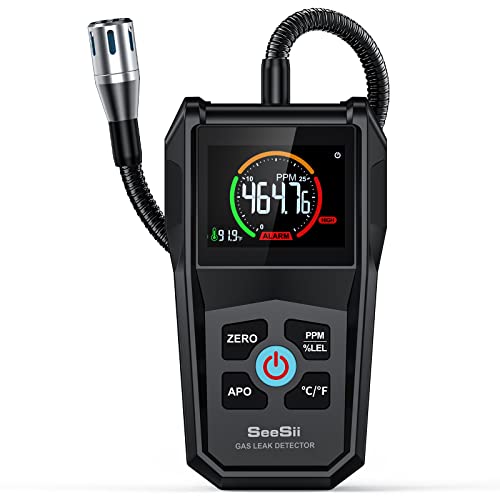 Seesii Gas Leak Detector, 3in1 Portable Natural Gas Sniffer with