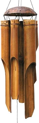 Olivia Large Bamboo Plain Antique Wind Chime Home Décor Accents Nature View #134