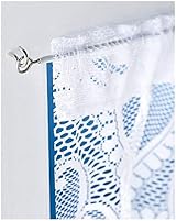 FERRIS 2 Packs 3 Metre Net Curtain Wire with 16 Hooks & Eyes White view 4
