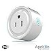 Wi-Fi Smart Plug Mini Outlet, Lower Energy Consumption, Remote Control by Phone App, No Hub Required, works with Amazon Alexa Echo Echodot and Google Home, White (1)