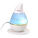 Ayes Water-drop Air Purifier/Ultrasonic Aroma Diffuser & Cool Mist USB Portable Humidifier Multi Use for Travel Office Home Car Bedroom Baby Room/Auto Shut-off /7 colors changing