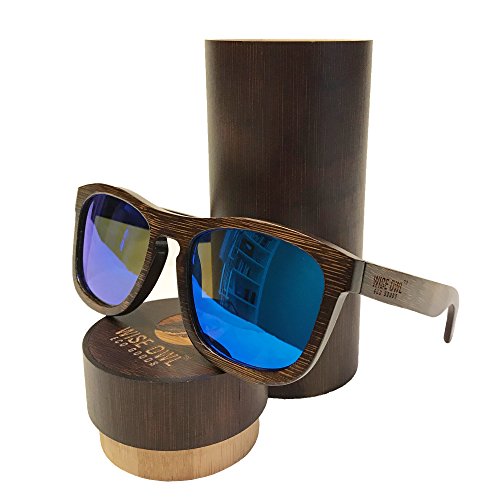 Unisex & 100% Bamboo Wood POLARIZED Sunglasses | Eco-Friendly & Sturdy Wayfarer