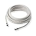 Cable Matters 2-Pack RG6 Coaxial Cable - 25ft, [CL2 Rated for in-Wall Use](CM) Quad Shield Coaxial Cable, RG6 Coax Cord for TV, Digital Router, Satellite Receiver and More, White