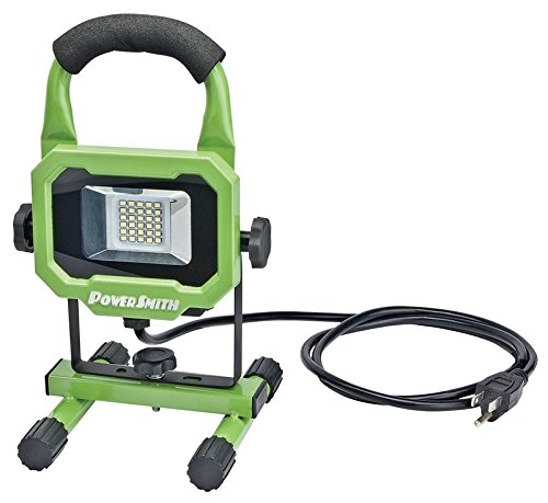 PowerSmith PWL1115BS 15W 1400 Lumen LED Work Light Equippped with Metal Stand and Lamp Housing with 5 ft Power Cord