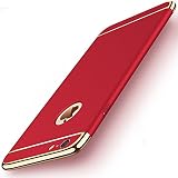 iPhone 6/6S Slim Case Anti-Scratch 360 Degree Protection 3 In 1 Hard Mobile Phone Ultra With Electroplate Frame For Full Protective For iPhone 6S Plus 6 Plus (iPhone 6/6S 4.7, Red)