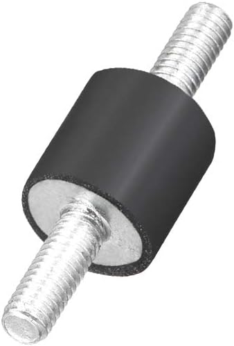 sourcing map 8 x 8mm Rubber Mounts,Vibration Isolators,Shock Absorber with M3 x 8mm Studs 8pcs - Image 4