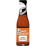 (3 Pack) Taco Bell Sauce, Hot, 7.5-Ounce Glass Bottles
