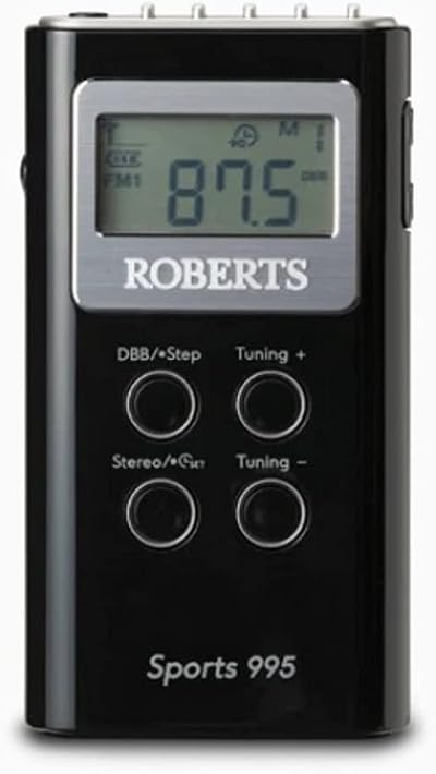 Roberts SPORTS 995 Personal FM/AM Radio Black