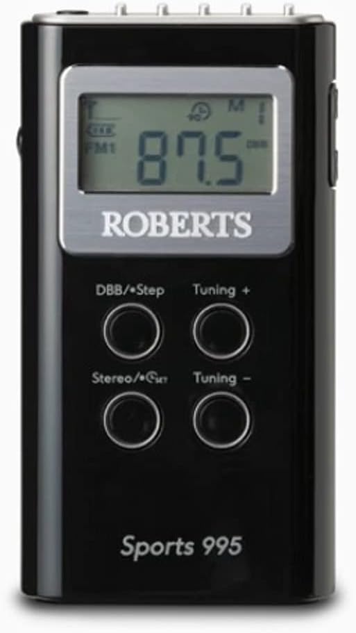 Roberts SPORTS 995 Personal FM/AM Radio Black