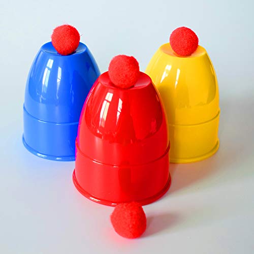 OUERMAMA Chop Cup Magic Tricks 3 Cups and 4 Balls Close Up Stage Magic Props Mentalism Gimmick - Thumbnail 3