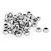HoneyJar uxcell M5 x 0.8mm 304 Stainless Steel Nylock Nylon Insert Hex Lock Nuts 50pcs