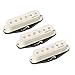 Fishman Fluence Single Width Pickup Set for Strat, White (Set of 3)