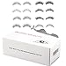 Wleec Beauty 80 Pairs False Eyelash Pack Eyelashes Set, 10 Pairs Strip Lashes Each Style/8 Style