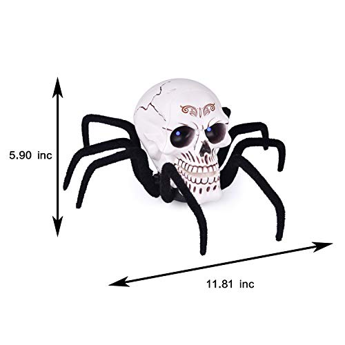 image for FUN LITTLE TOYS Remote Control Spider Toy, 11.8 Inches Halloween Spide