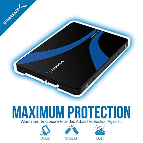 SABRENT Internal M.2 to SATA III 2.5" Case with B&M Key Holder (Not Support PCIe NVMe) Aluminum (EC-M2SA)