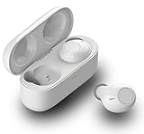Bluetooth Headphones, Truly Wireless Earbuds MJYUN Noise Cancelling Portable Mini Wireless Headphones with Mic and Charging Case Stereo Bluetooth Headset for iPhone iPad, Samsung and more (White)