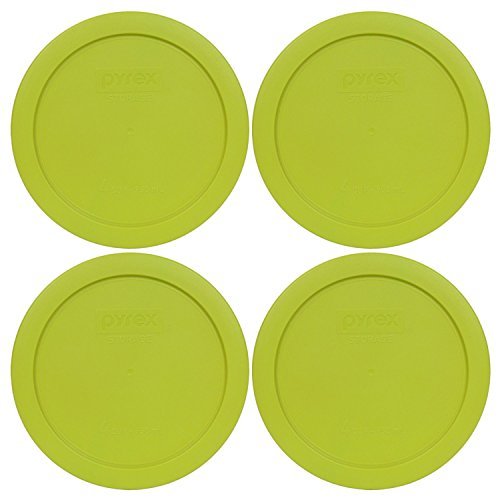 Click Here to See More Images Pyrex Edamame 2 Cup Round Storage Cover #7200-PC for Glass Bowls 6-Pack