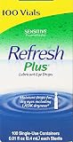 Allergan Refresh Plus Lubricant Eye Drops Single-Use Vials - LargerSize 2Pack (100 ct )
