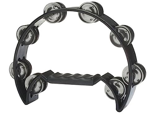 TAB2BK Tambourin 1/ lune 16 cymbalettes Noir