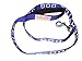 Albcorp Service Dog Leash with Padded Neoprene Handle and Reflective Silk-Screen Print, 4 Foot Blue