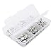 BEADNOVA Vintage Tibetan Silver Plated Angel Wing Charm Beads Spacer Jewelry Findings Parts for Jewelry Making with Container Box (60pcs)