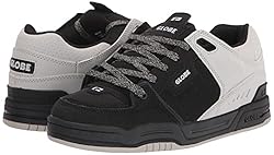 Globe Men's Fusion Skate Shoe, Black/Alloy, 7.5