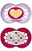 MAM Trends Latex Orthodontic Pacifier, Girl, 6+ Months, 2-Count