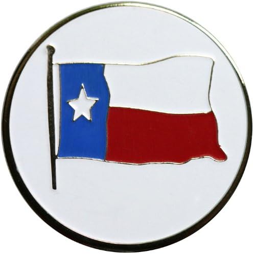 Be The Ball 4U USA Flag Magnetic Golf Ball Marker Series and Matching US Flag Hat Clips