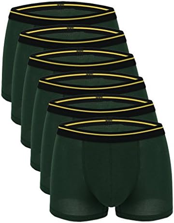 Sexyggs Men's 6-Pack Top Bamboo Fiber Comfortable Ventilate Fashionable Boxer Brief