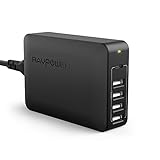 USB C PD Charger, RAVPower 60W 5-Port USB Desktop Charging Station with 45W Power Delivery Port, Compatible MacBook, iPad Pro 2018, Nintendo Switch, iPhone Xs XS XR X, Galaxy S9 S8 and More-Black