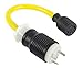 Conntek PTT30L1430 1.5-Feet Generator Locking Adapter RV 30-Amp Plug to 30-Amp 125/250-Volt L14-30R Female