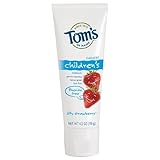 Tom's of Maine Natural Fluoride Free Children's Toothpaste, Silly Strawberry, 4.2 Oz (Pack of 6)