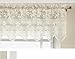 Lorraine Home Fashions Floral Vine 60-inch x 18-inch Valance, Ivory
