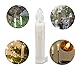 Kithouse 10 Set Christmas Window Candles Lights with Timer Remote Battery Operated Electric Christmas Tree Candle LED Flameless for Windows Christmas - Suction Cups, Spikes & Clips Included,Warm White