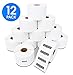 [12 Rolls, 1300/Roll] 2" X 1" Direct Thermal Labels Perforated, Compatible with Zebra & Eltron Desktop Printers - Aegis Brand - Premium Resolution & Adhesive