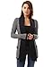 PattyBoutik Women's Open Front Marled Sweater Cardigan
