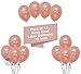 Rose Gold Balloons Party Decorations - Pack of 12, Great Rose Gold Birthday Decorations for Party, Rose Gold Party Supplies for Engagement, Weddings, Proms, Rose Gold Baby Shower Decorations