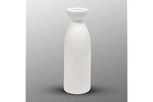 Happy Sales HSSWB-WHT8, White Porcelain Sake Bottle 7.5 oz