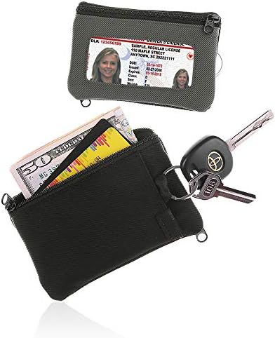 IKEPOD Lightweight Sports Surfshort Wallet - ID Window, Keychain, RFID Holder