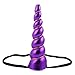 Shiny Unicorn Horn Glitter Elastic Headband Spiral Unicorn Horn Halloween Cosplay (dd058)