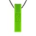 Quell-O Mega Brick Sensory Chew Necklace - Tough - Tactile Chewelry for Mild Chewers (Green)