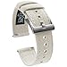 20mm White - BARTON Canvas Quick Release Watch Band Straps - Choose Color & Width - 18mm, 19mm, 20mm, 21mm, 22mm, 23mm, or 24mm