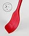 Hummingbird PS Silicone Spatula Set - Rubber Spatulas Silicone Heat Resistant for Non Stick Cookware - Kitchen Utensils for Baking, Mixing, Cooking - One Piece Design - Stainless Steel Core - Red