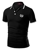 Doublju Men Trendy Short Sleeve Polo Shirts Collection