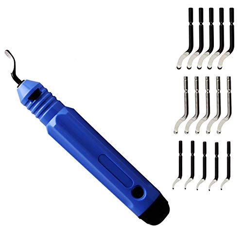 Hand Deburring Tool Kit Set with 15pc HSS Blade，Fbest Deburring Tool ...